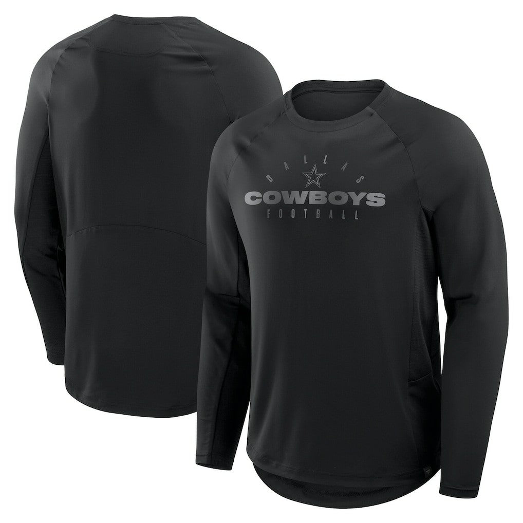 Dallas Cowboys Coverage Scheme Long Sleeve T-Shirt - Black T-shirts
