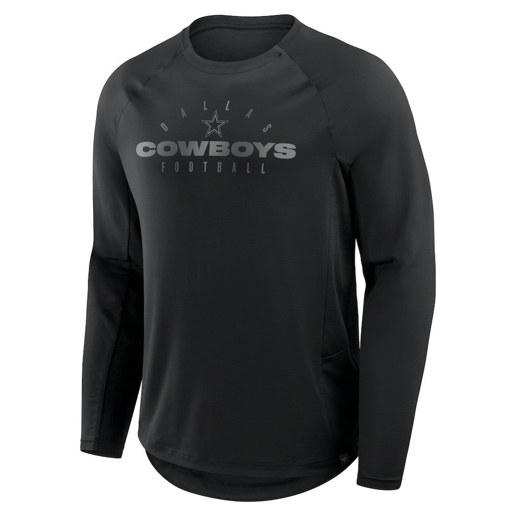 Dallas Cowboys Coverage Scheme Long Sleeve T-Shirt - Black T-shirts