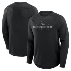 Denver Broncos Coverage Scheme Long Sleeve T-Shirt - Black T-shirts