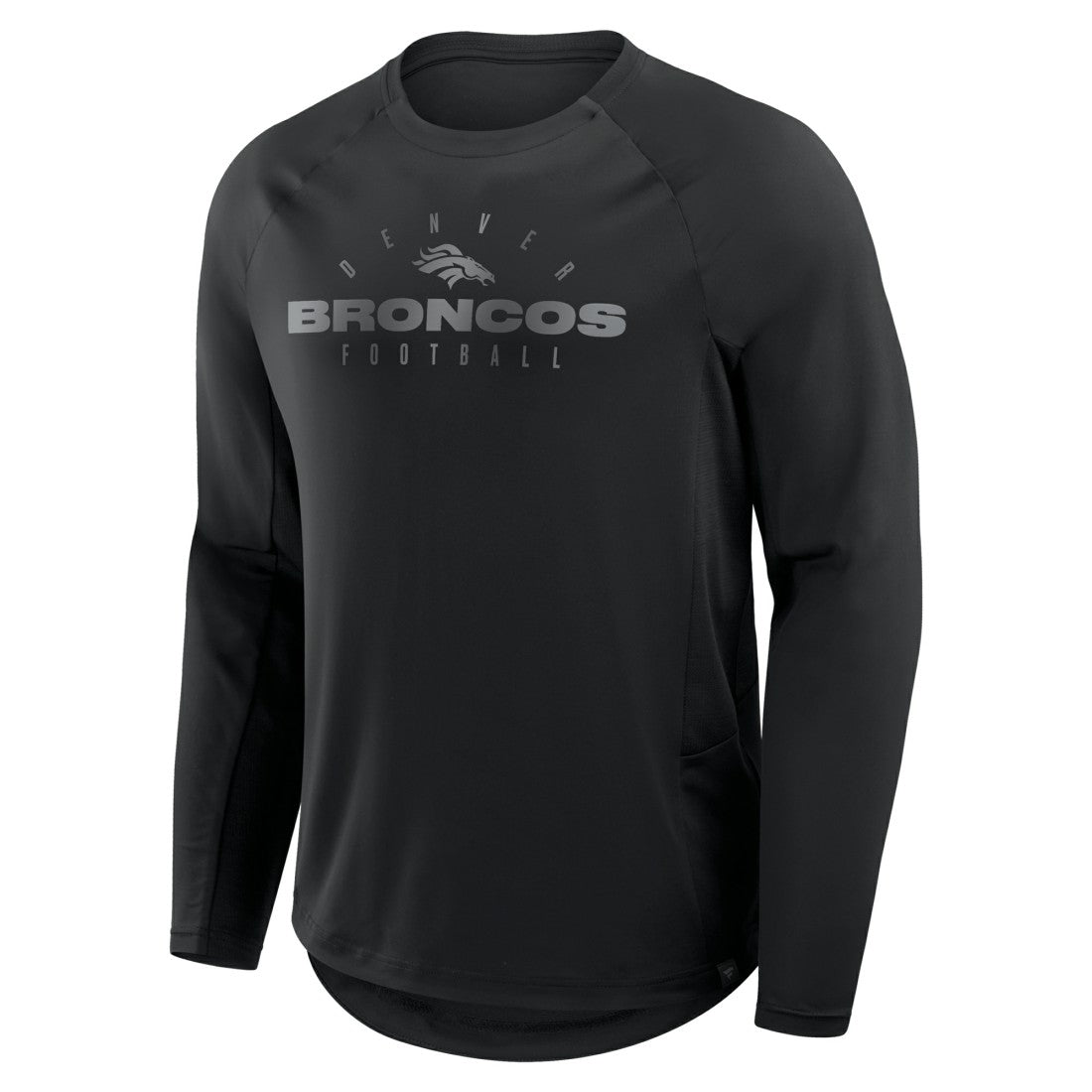 Denver Broncos Coverage Scheme Long Sleeve T-Shirt - Black T-shirts