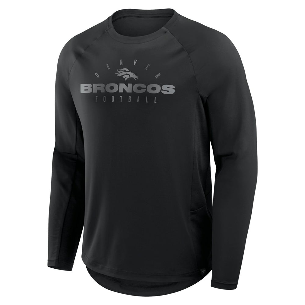 Denver Broncos Coverage Scheme Long Sleeve T-Shirt - Black T-shirts