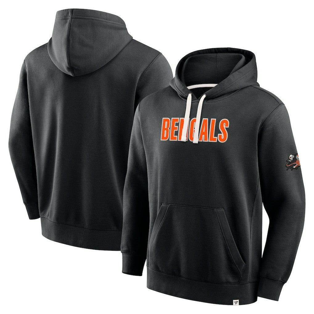 Cincinnati Bengals New Horizons Heritage Pullover Hoodie - Black Hoodies