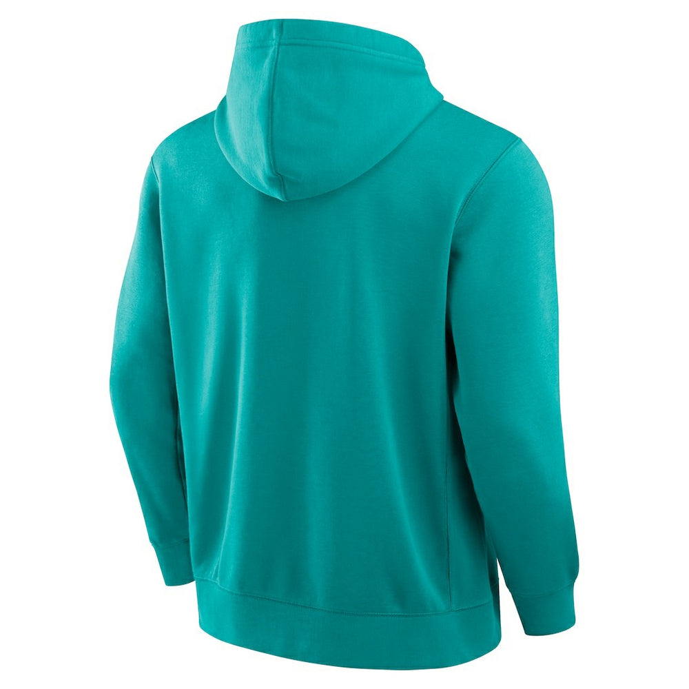 Miami Dolphins New Horizons Heritage Pullover Hoodie - Aqua Hoodies