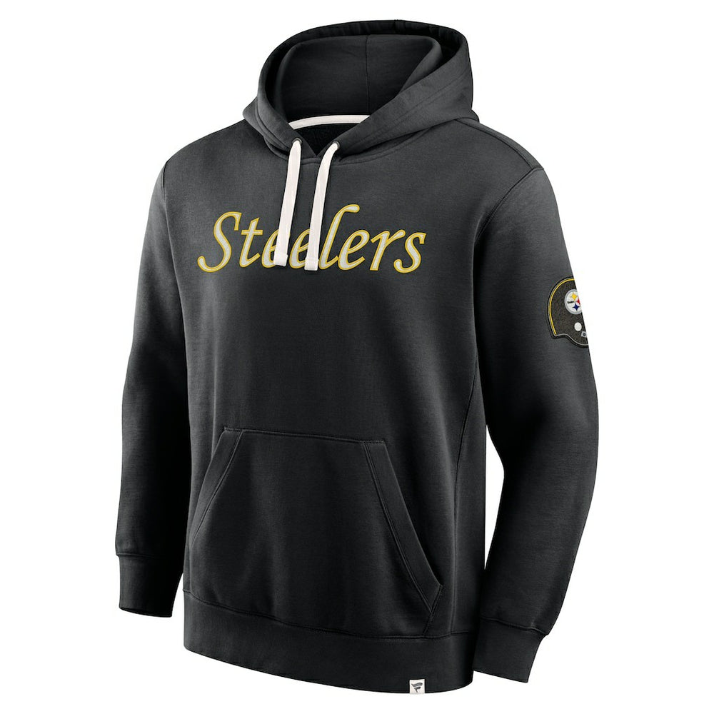 Pittsburgh Steelers New Horizons Heritage Pullover Hoodie - Black Hoodies