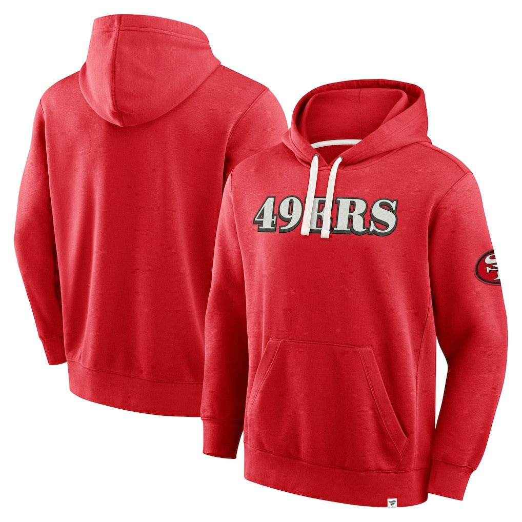 San Francisco 49ers New Horizons Heritage Pullover Hoodie - Scarlet Hoodies