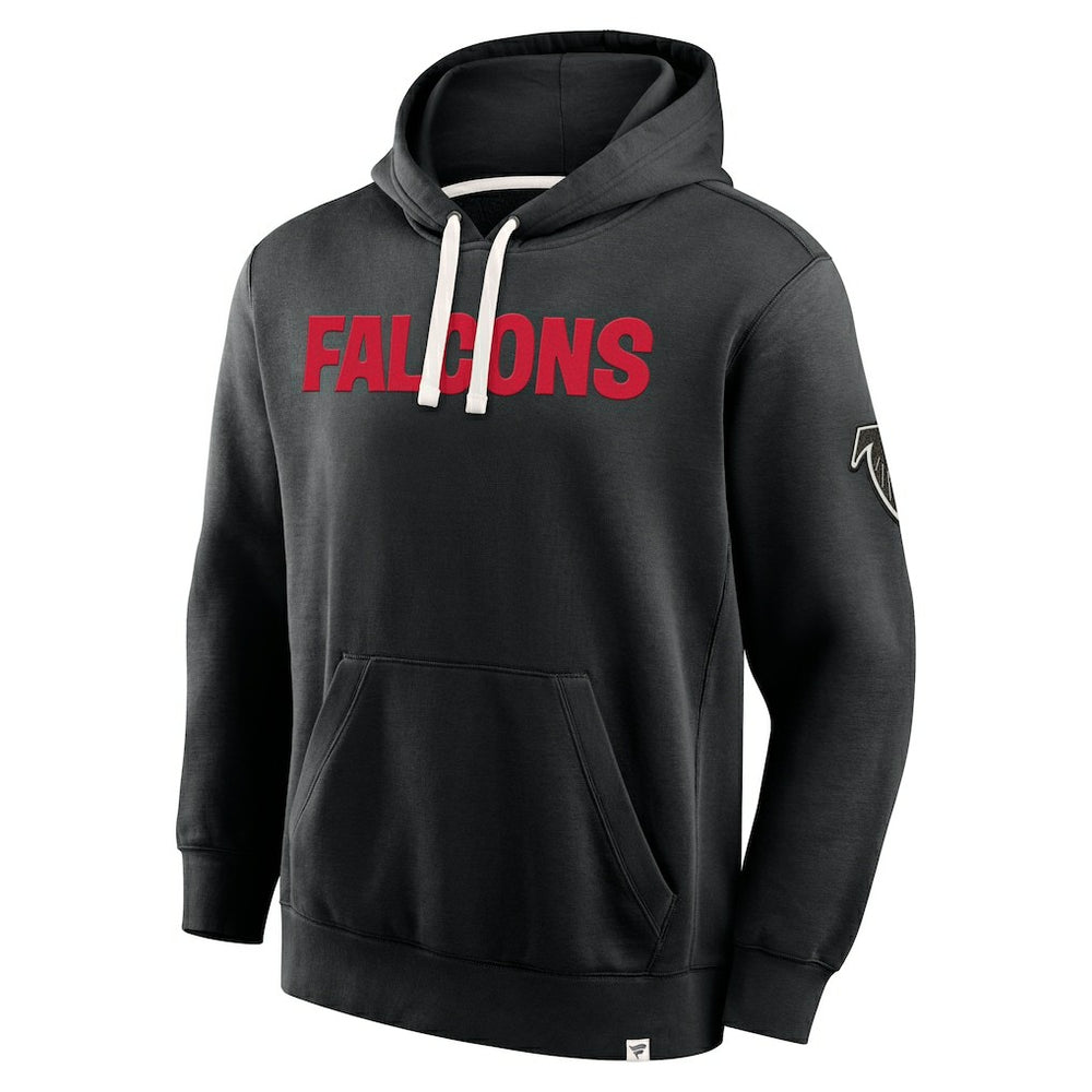 Atlanta Falcons New Horizons Heritage Pullover Hoodie - Black Hoodies