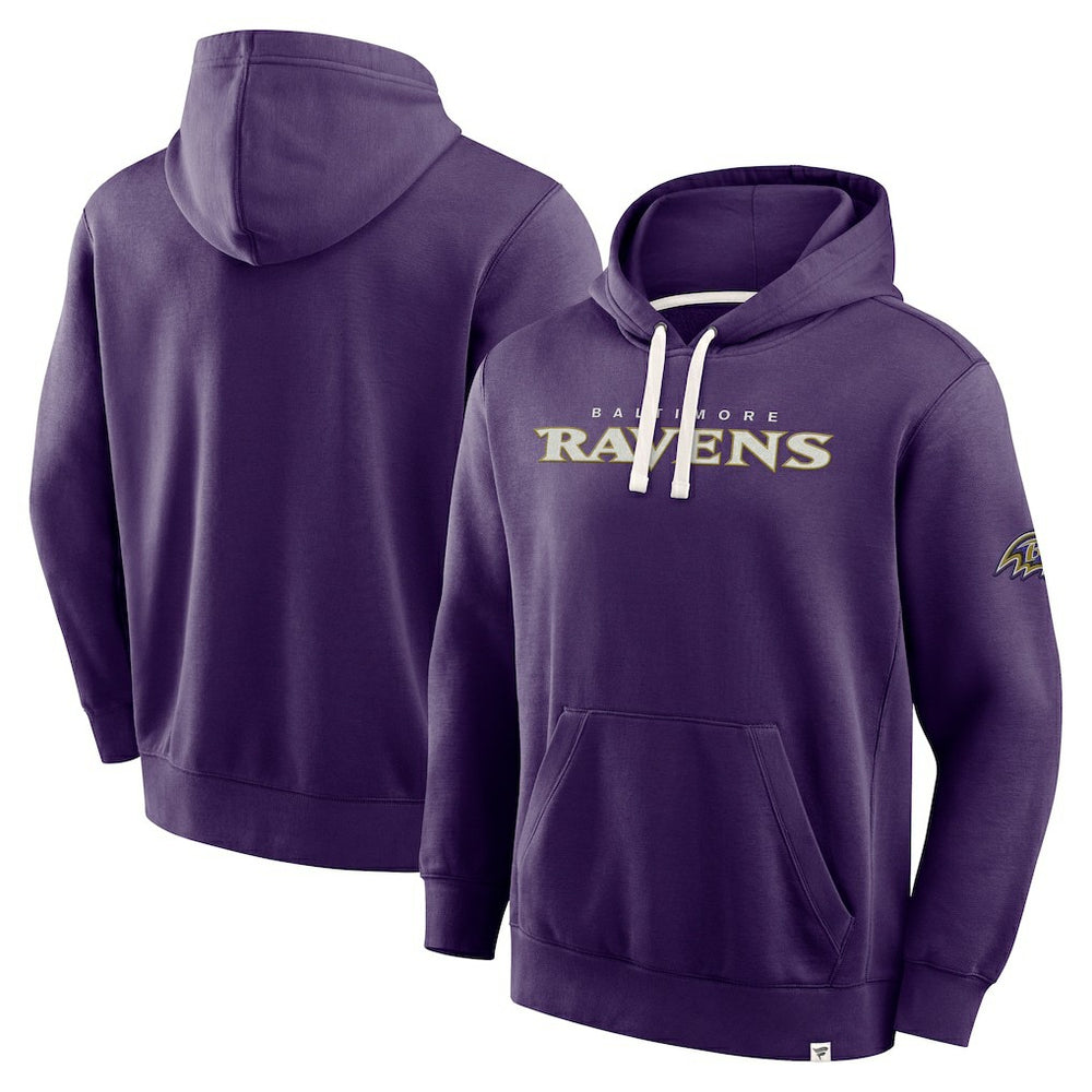 Baltimore Ravens New Horizons Heritage Pullover Hoodie - Purple Hoodies