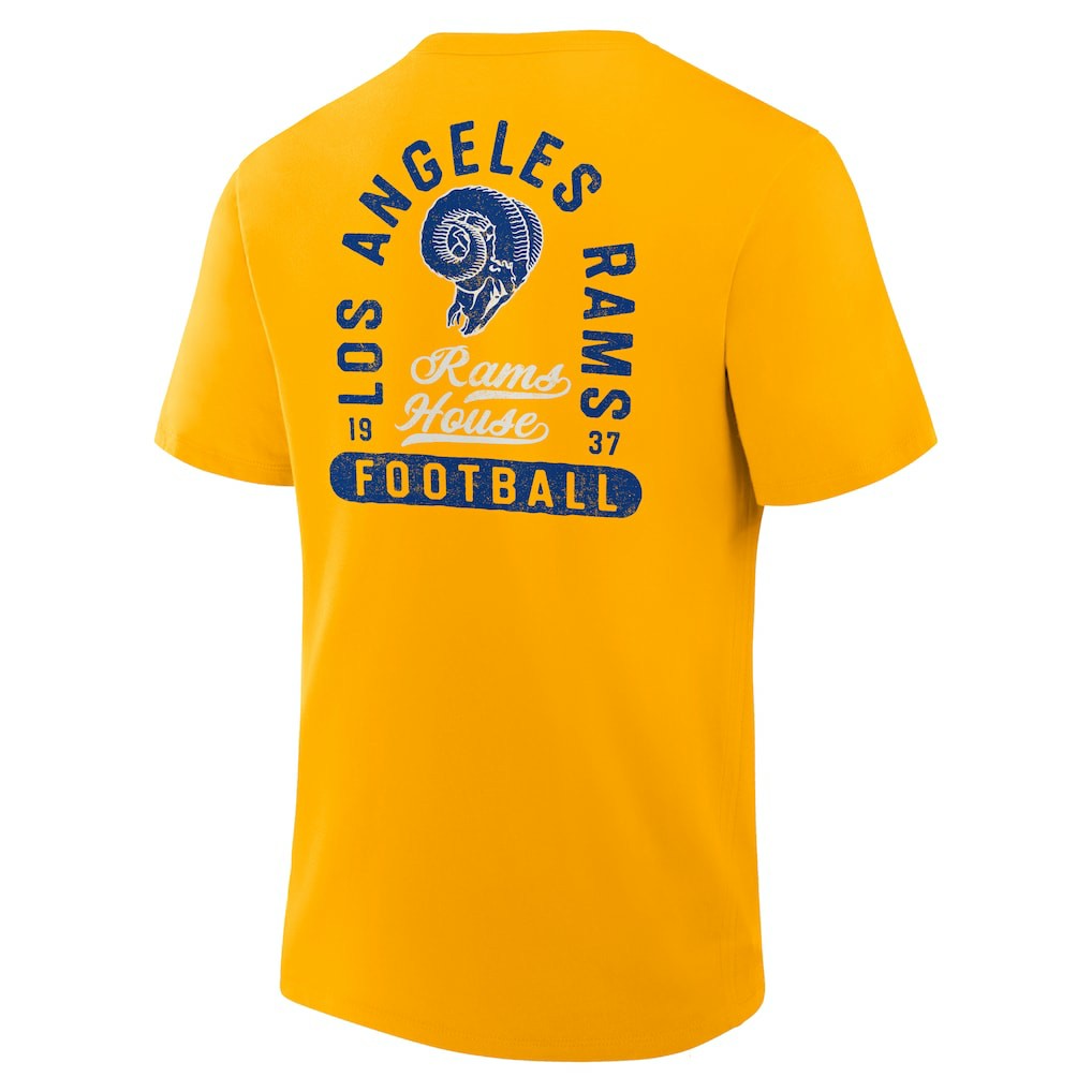 Los Angeles Rams Fluid Motion Legacy T-Shirt - Gold T-shirts