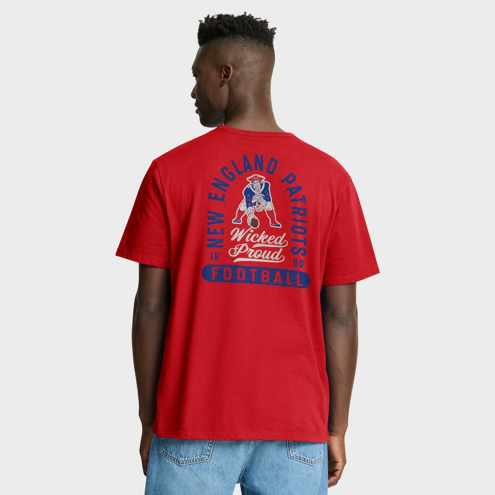 New England Patriots Fluid Motion Legacy T-Shirt - Red T-shirts