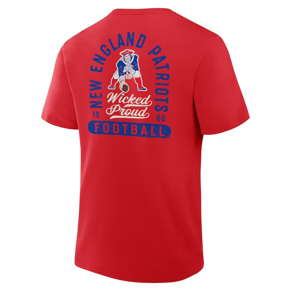New England Patriots Fluid Motion Legacy T-Shirt - Red T-shirts