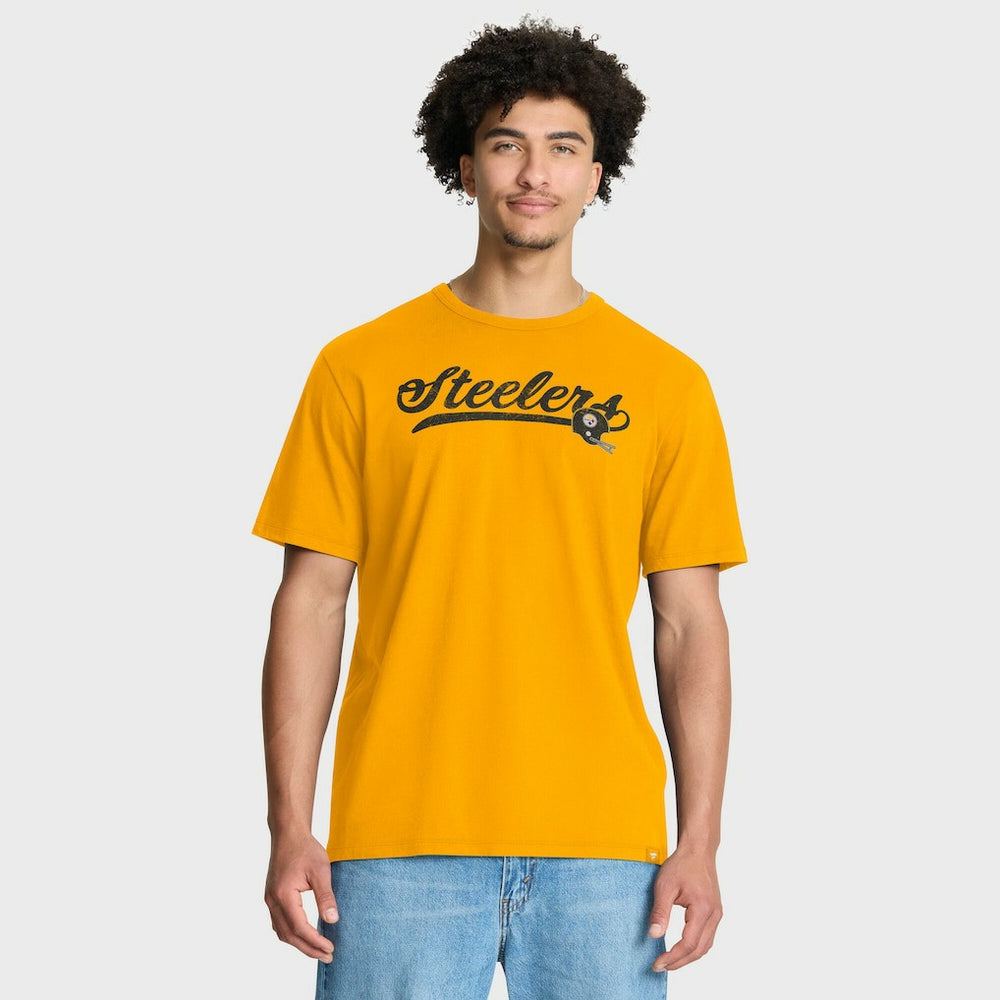 Pittsburgh Steelers Fluid Motion Legacy T-Shirt - Gold T-shirts