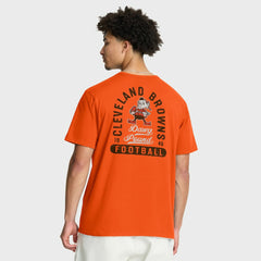 Cleveland Browns Fluid Motion Legacy T-Shirt - Orange T-shirts