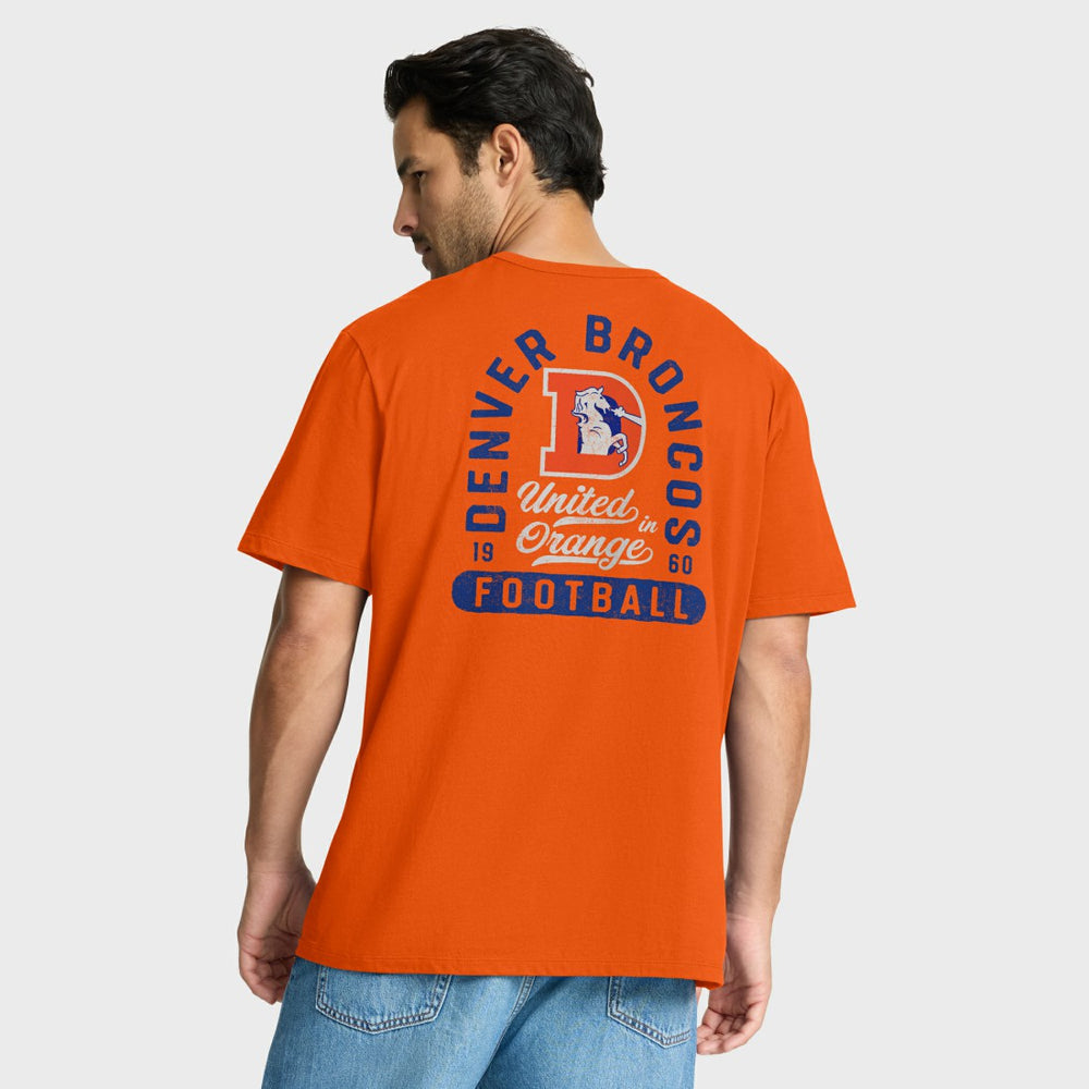 Denver Broncos Fluid Motion Legacy T-Shirt - Orange T-shirts