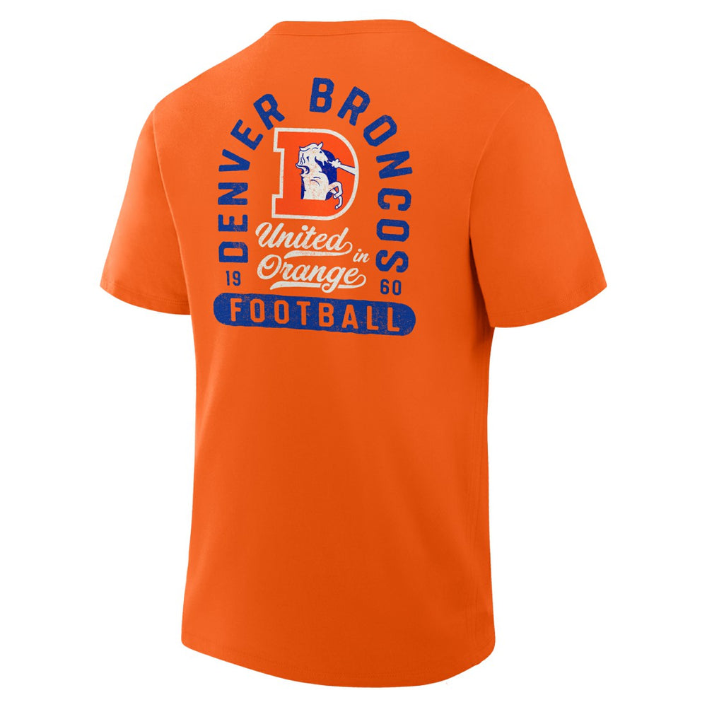 Denver Broncos Fluid Motion Legacy T-Shirt - Orange T-shirts