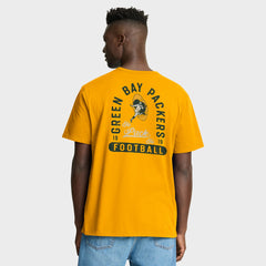 Green Bay Packers Fluid Motion Legacy T-Shirt - Gold T-shirts