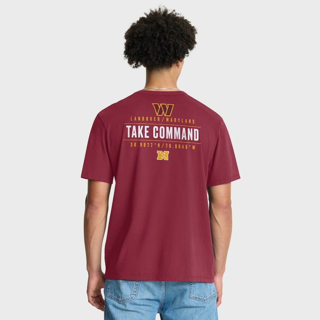 Washington Commanders Passing Pocket Legacy T-Shirt - Burgundy T-shirts