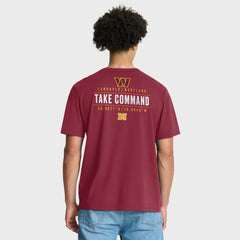 Washington Commanders Passing Pocket Legacy T-Shirt - Burgundy T-shirts