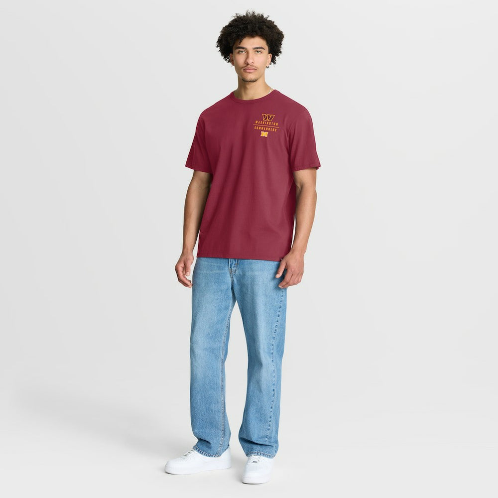 Washington Commanders Passing Pocket Legacy T-Shirt - Burgundy T-shirts