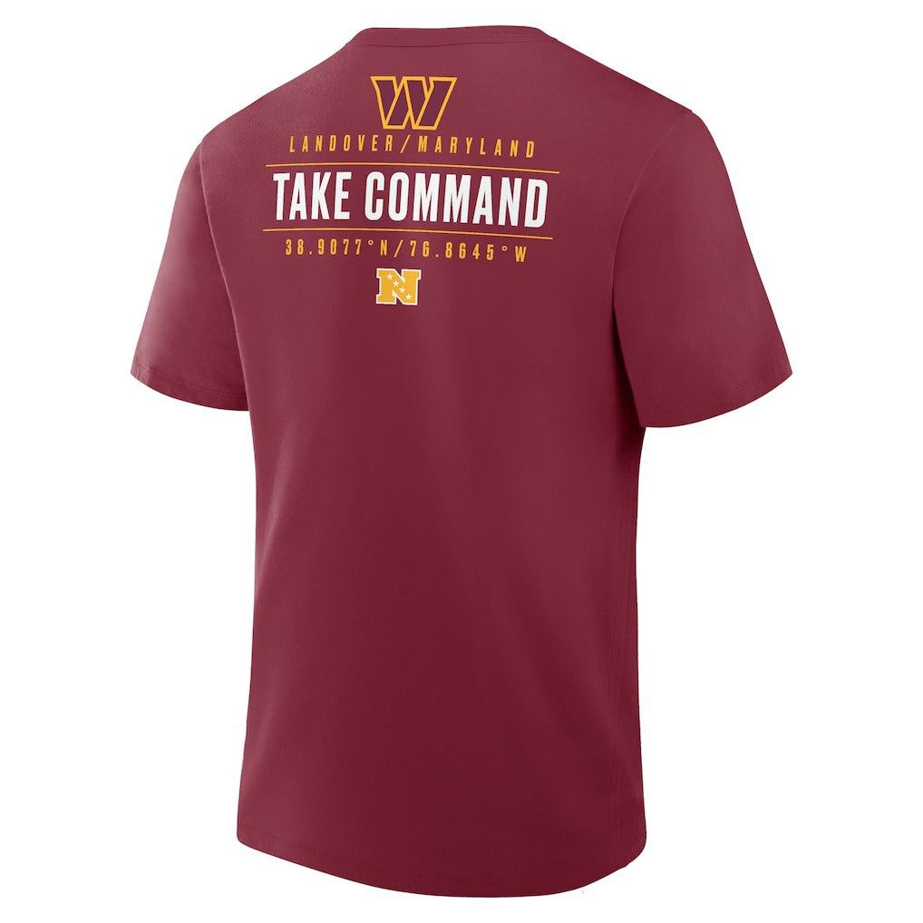 Washington Commanders Passing Pocket Legacy T-Shirt - Burgundy T-shirts
