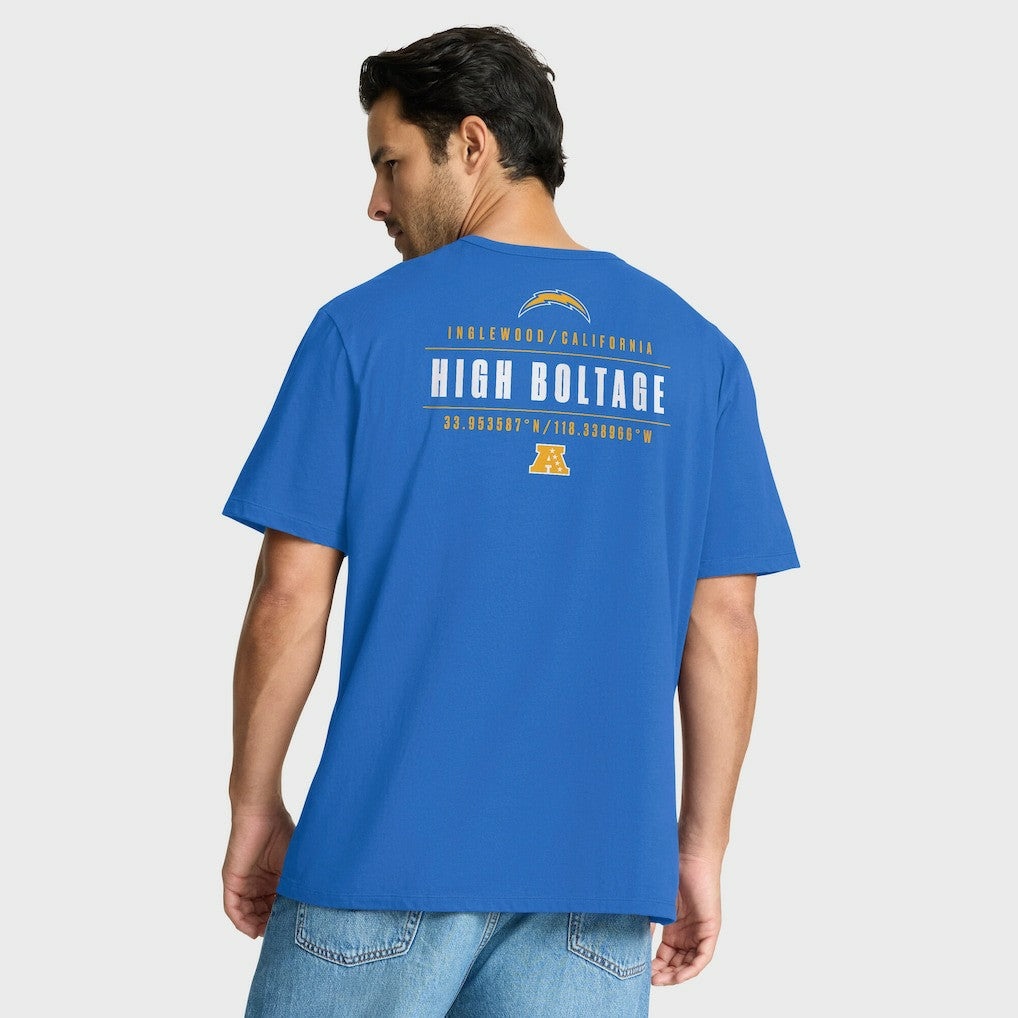 Los Angeles Chargers Passing Pocket Legacy T-Shirt - Powder Blue T-shirts