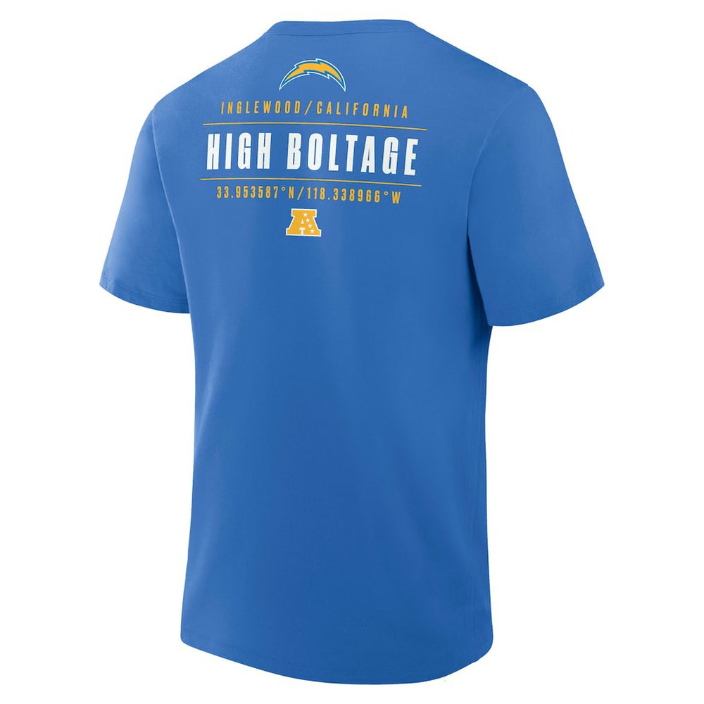 Los Angeles Chargers Passing Pocket Legacy T-Shirt - Powder Blue T-shirts