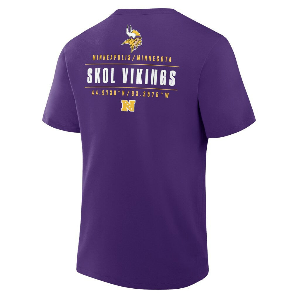 Minnesota Vikings Passing Pocket Legacy T-Shirt - Purple T-shirts