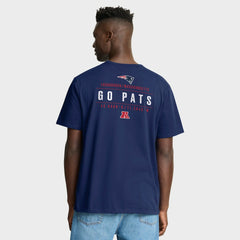 New England Patriots Passing Pocket Legacy T-Shirt - Navy T-shirts