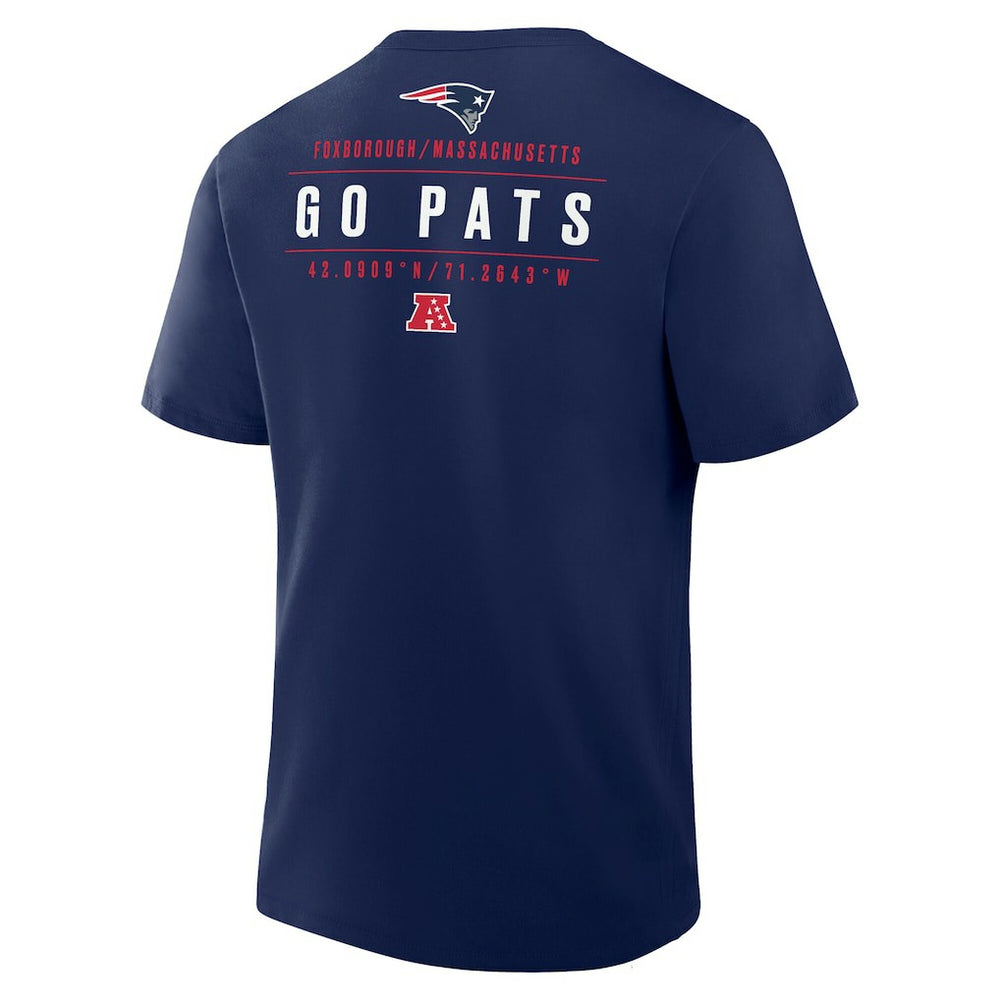 New England Patriots Passing Pocket Legacy T-Shirt - Navy T-shirts