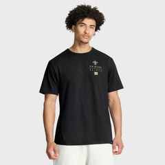 New Orleans Saints Passing Pocket Legacy T-Shirt - Black T-shirts