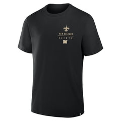 New Orleans Saints Passing Pocket Legacy T-Shirt - Black T-shirts
