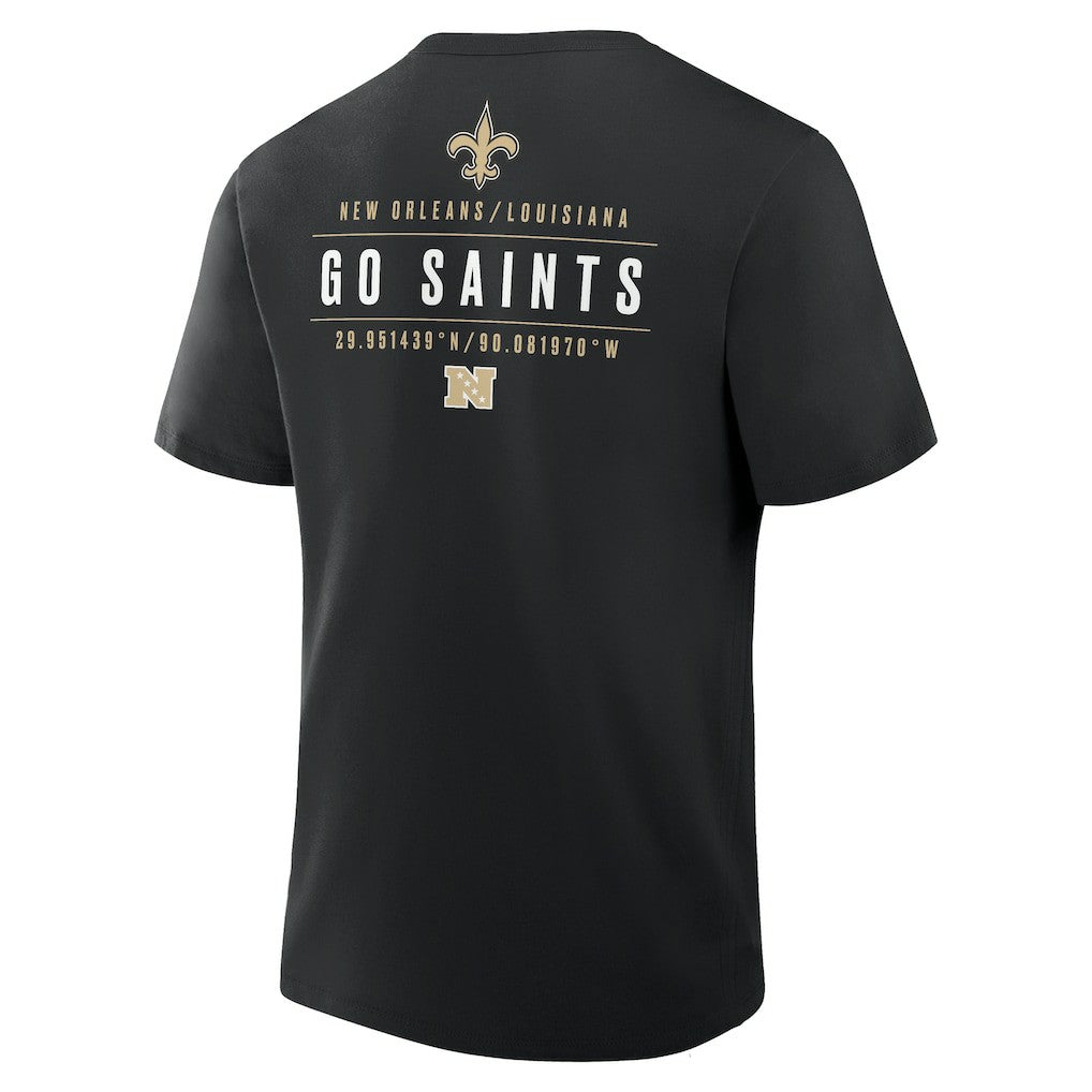 New Orleans Saints Passing Pocket Legacy T-Shirt - Black T-shirts