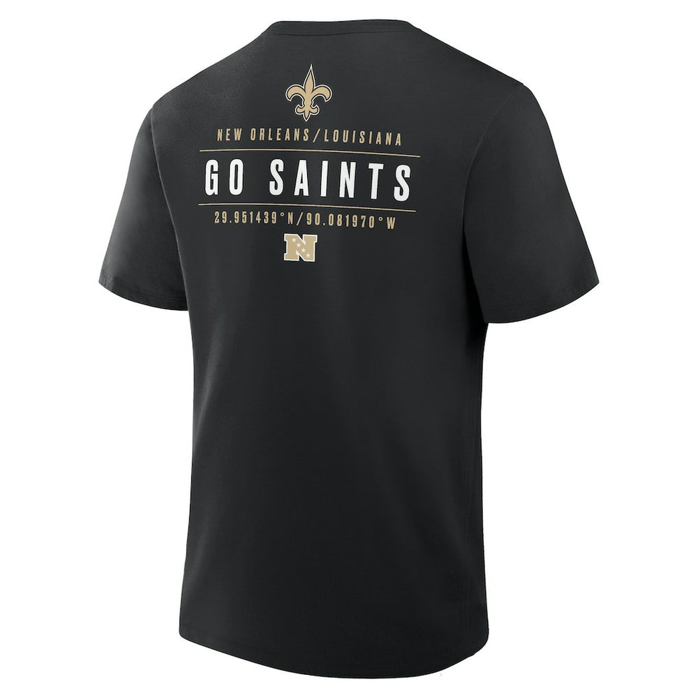 New Orleans Saints Passing Pocket Legacy T-Shirt - Black T-shirts