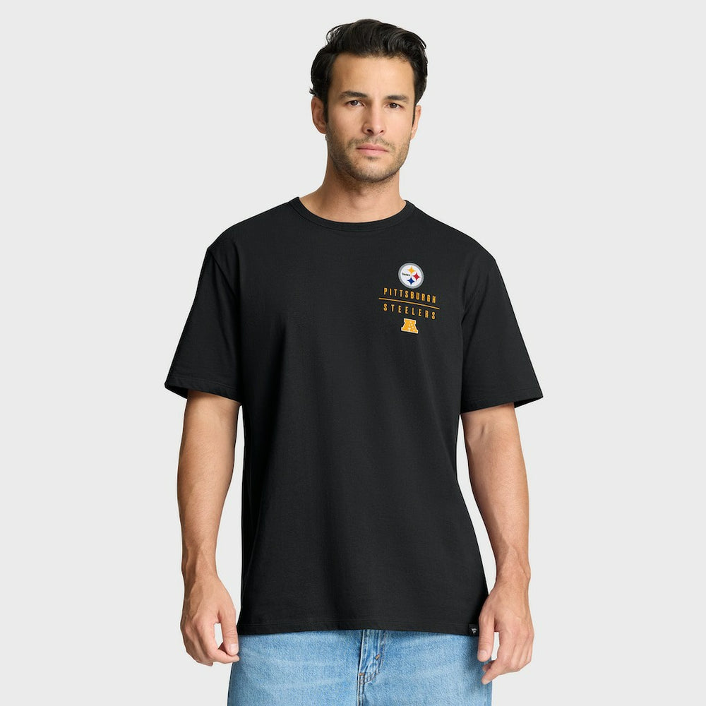 Pittsburgh Steelers Passing Pocket Legacy T-Shirt - Black T-shirts