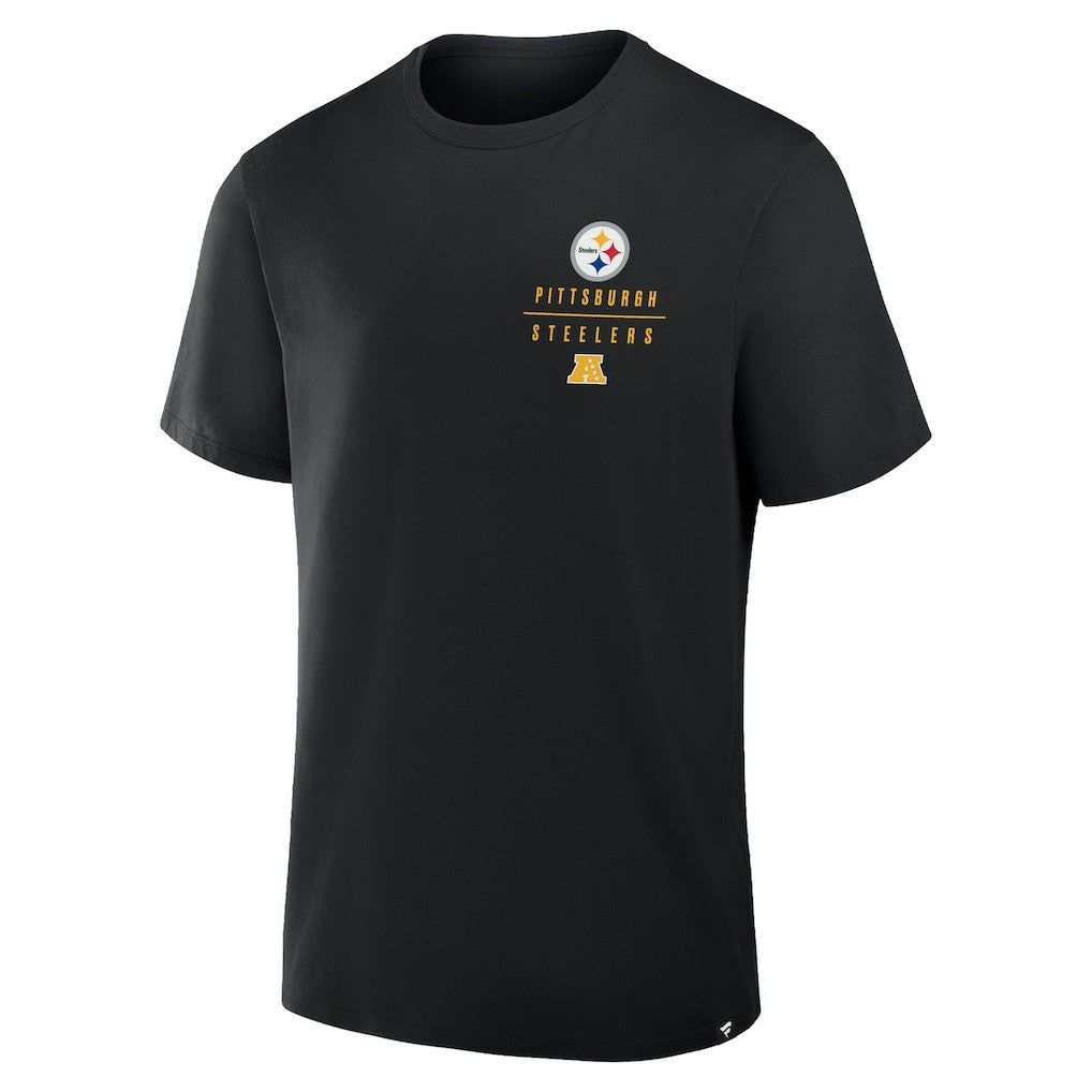 Pittsburgh Steelers Passing Pocket Legacy T-Shirt - Black T-shirts