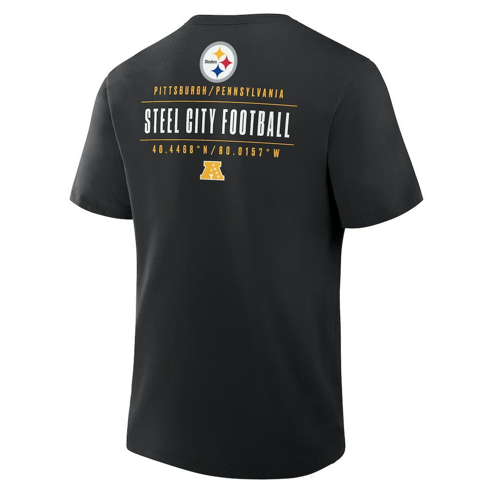 Pittsburgh Steelers Passing Pocket Legacy T-Shirt - Black T-shirts