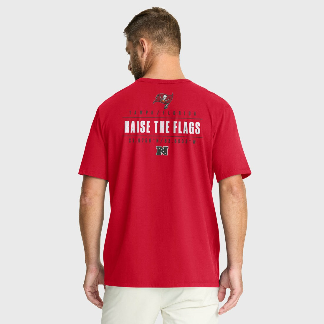 Tampa Bay Buccaneers Passing Pocket Legacy T-Shirt - Red T-shirts