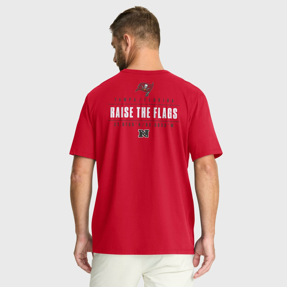 Tampa Bay Buccaneers Passing Pocket Legacy T-Shirt - Red T-shirts