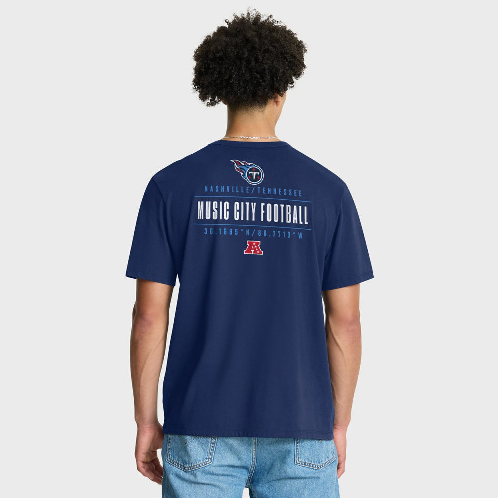 Tennessee Titans Passing Pocket Legacy T-Shirt - Navy T-shirts