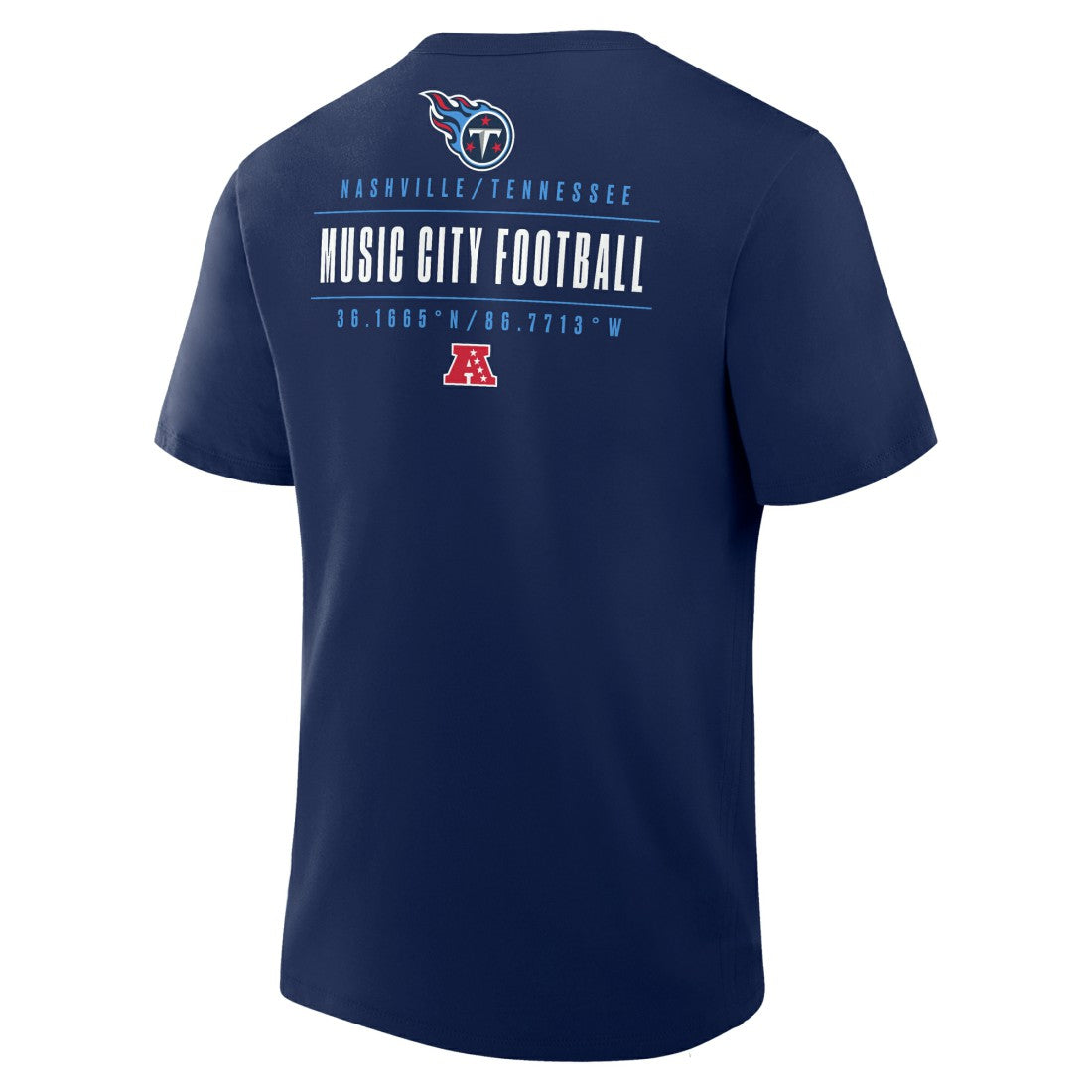 Tennessee Titans Passing Pocket Legacy T-Shirt - Navy T-shirts