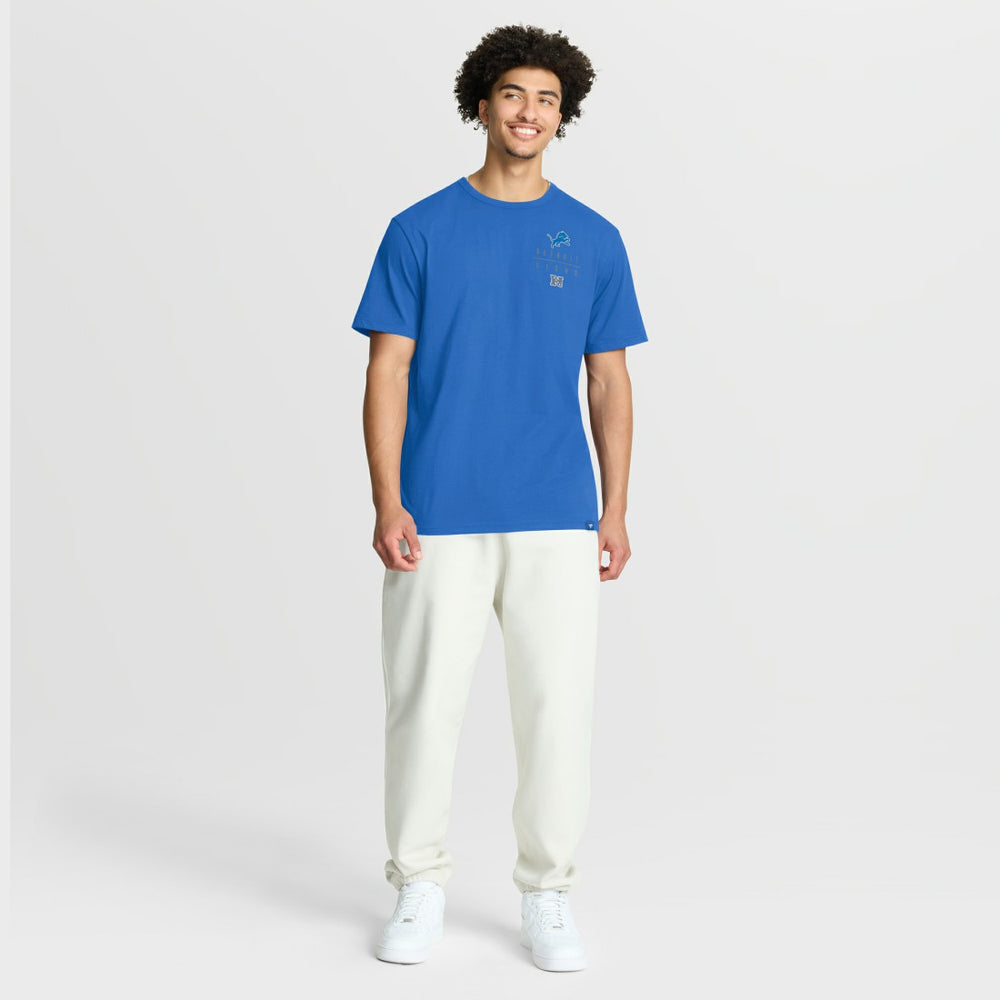 Detroit Lions Passing Pocket Legacy T-Shirt - Blue T-shirts