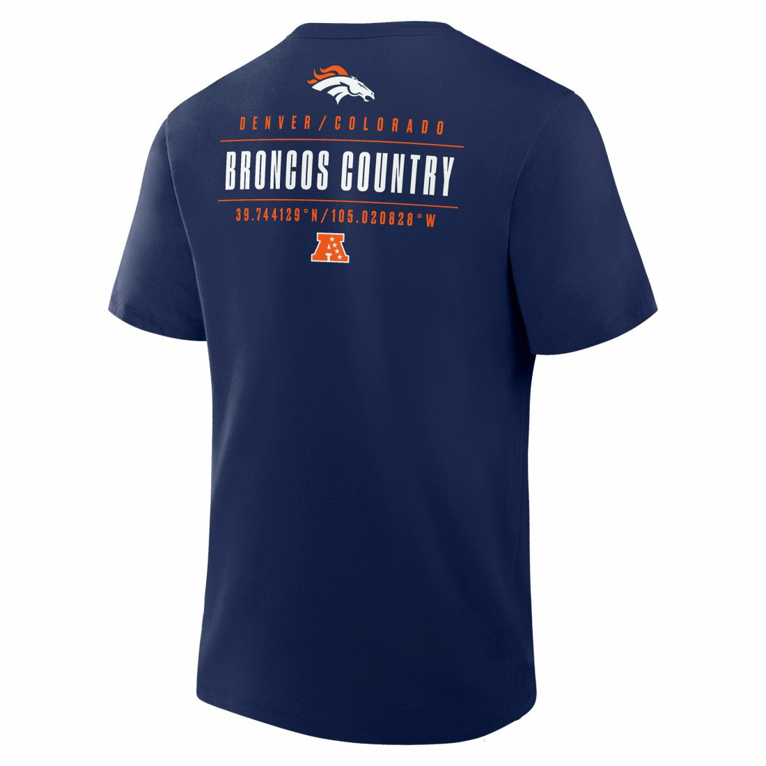 Denver Broncos Passing Pocket Legacy T-Shirt - Navy T-shirts