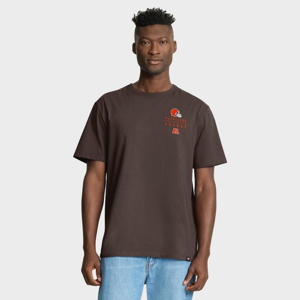 Cleveland Browns Passing Pocket Legacy T-Shirt - Brown T-shirts