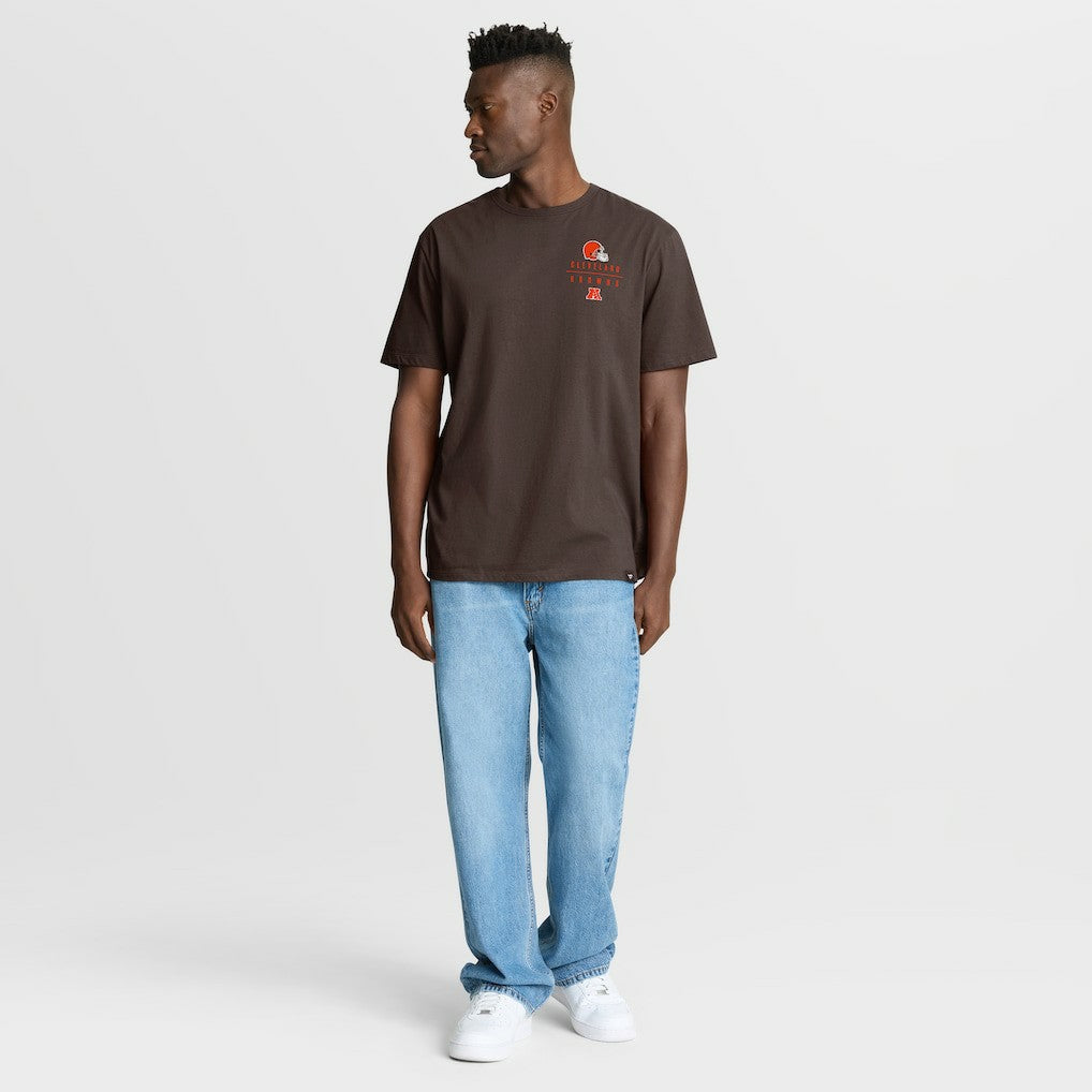 Cleveland Browns Passing Pocket Legacy T-Shirt - Brown T-shirts