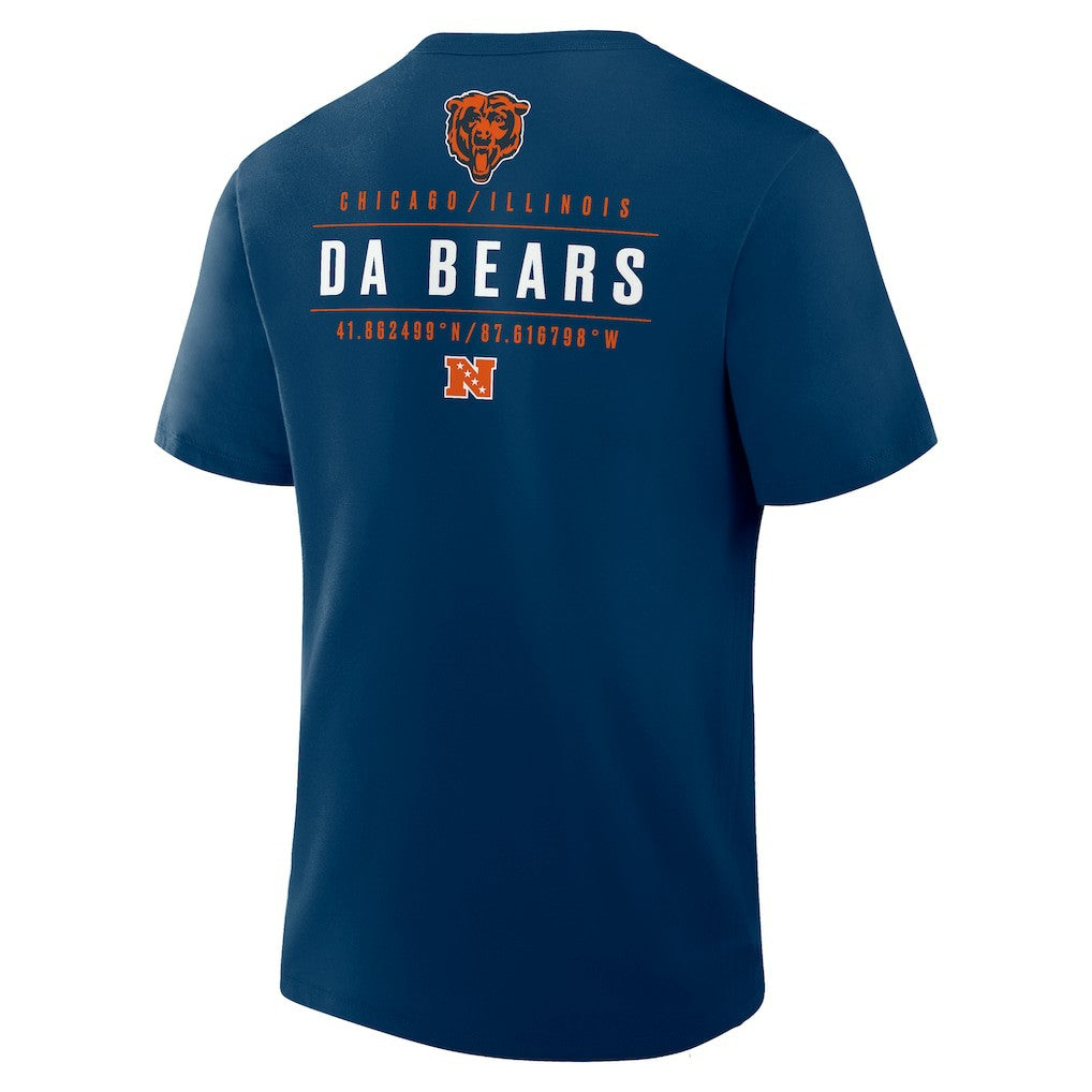 Chicago Bears Passing Pocket Legacy T-Shirt - Navy T-shirts
