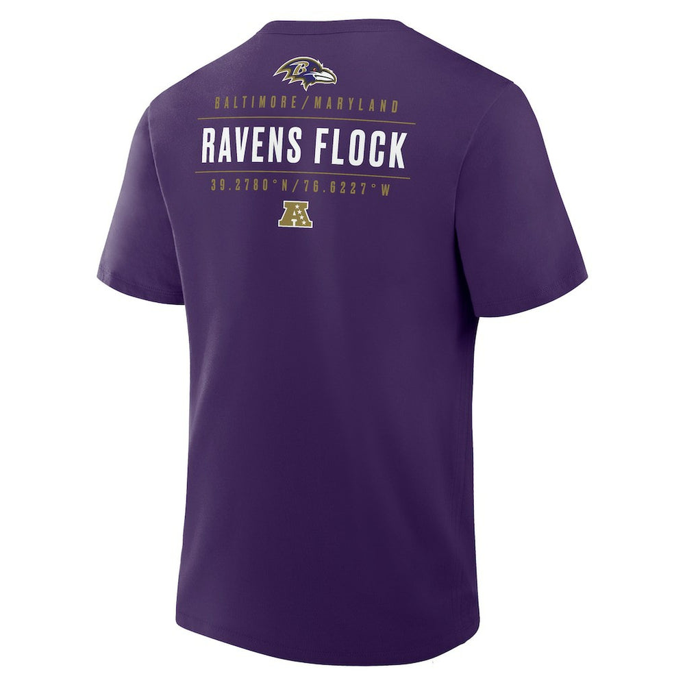 Baltimore Ravens Passing Pocket Legacy T-Shirt - Purple T-shirts