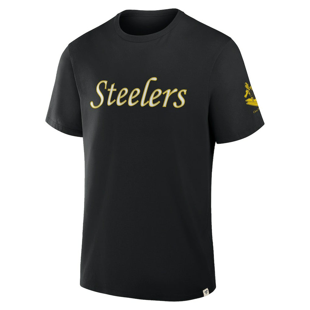 Pittsburgh Steelers Elevated Classic Legacy T-Shirt - Black T-shirts