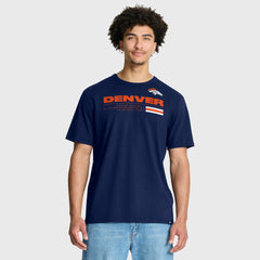 Denver Broncos Chop Block Legacy T-Shirt - Navy T-shirts