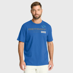 Detroit Lions Chop Block Legacy T-Shirt - Blue T-shirts