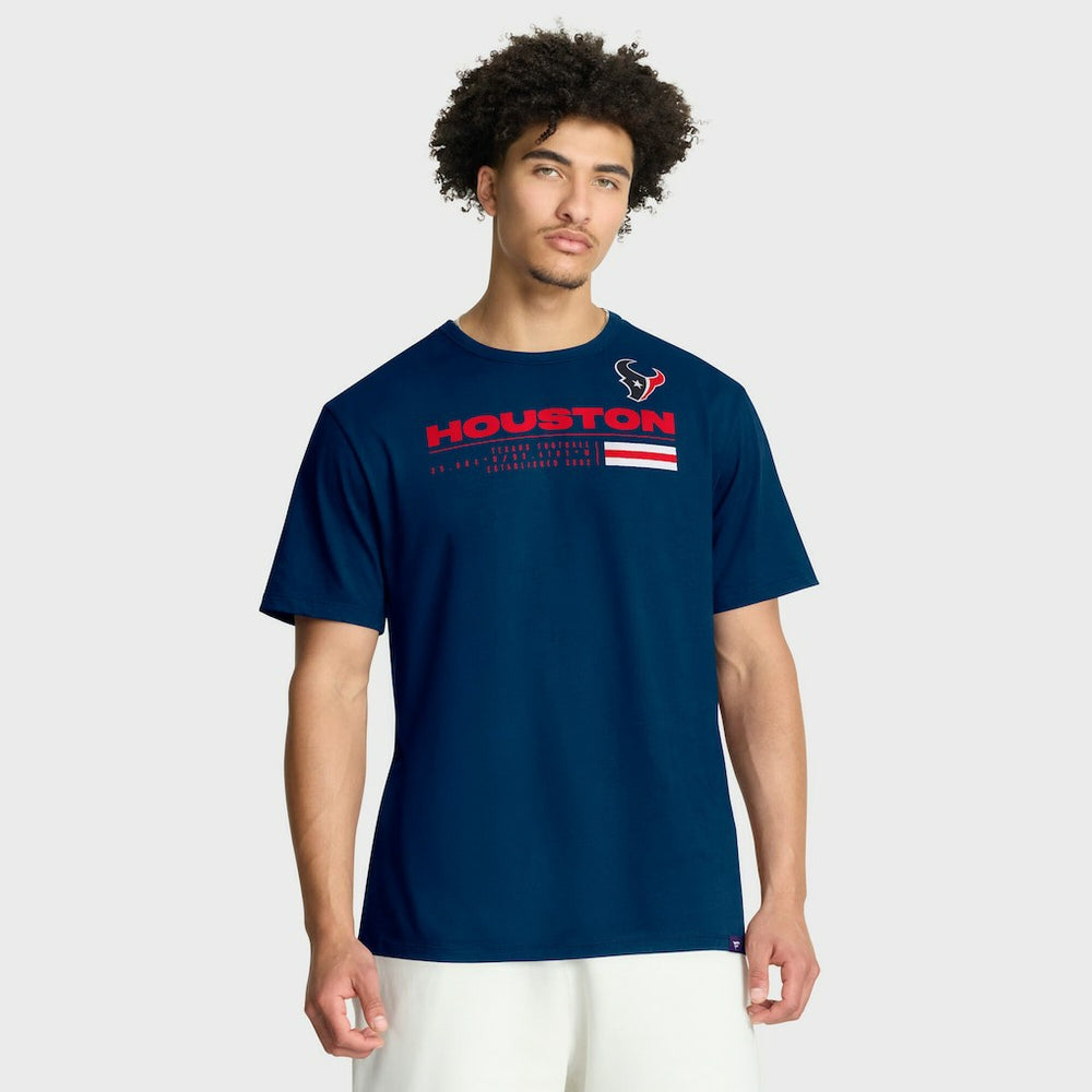 Houston Texans Chop Block Legacy T-Shirt - Navy T-shirts