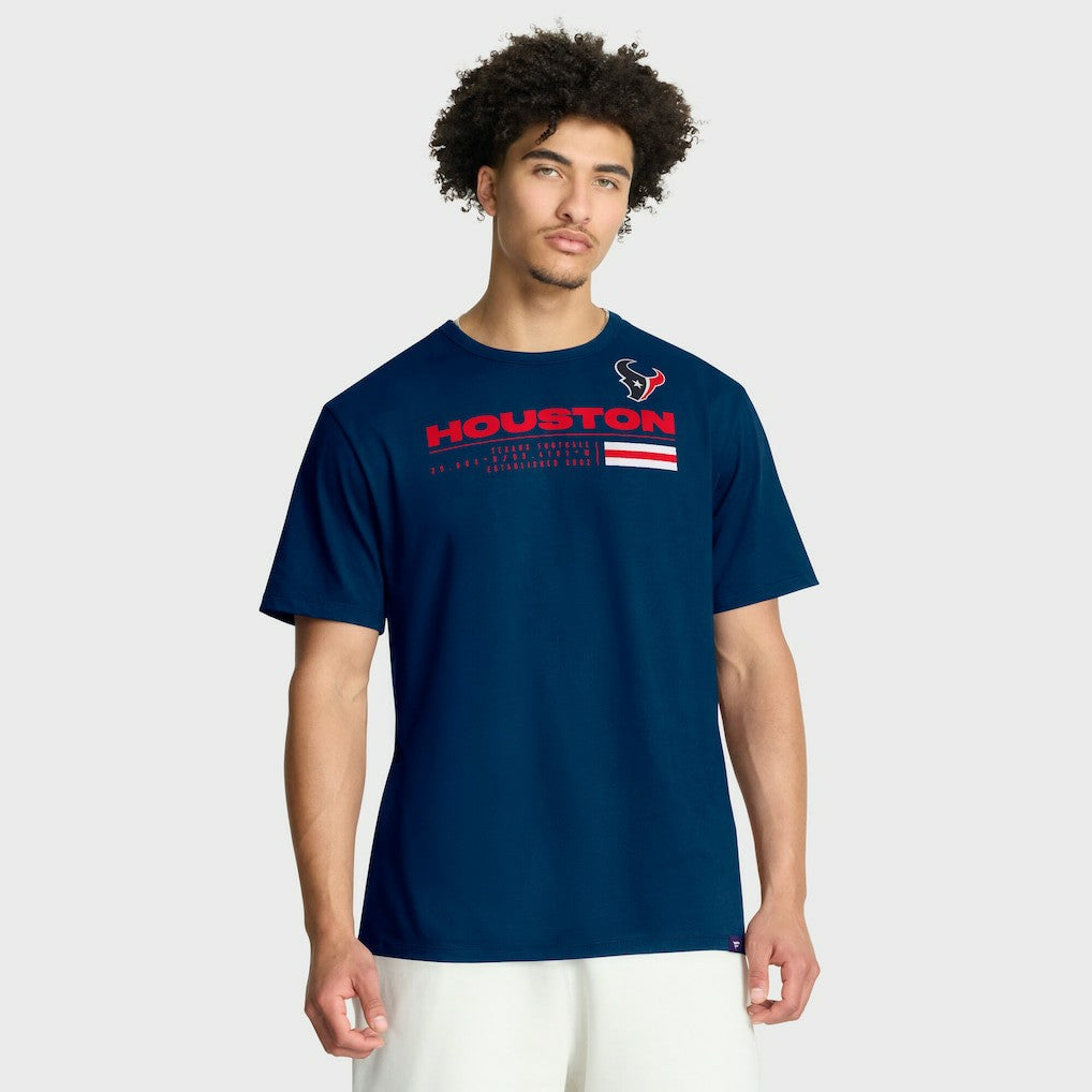 Houston Texans Chop Block Legacy T-Shirt - Navy T-shirts
